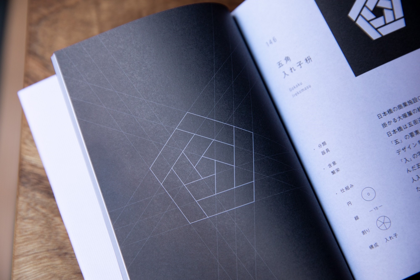 The intricacies of “Family Crest” designs, depicted in a single book.
