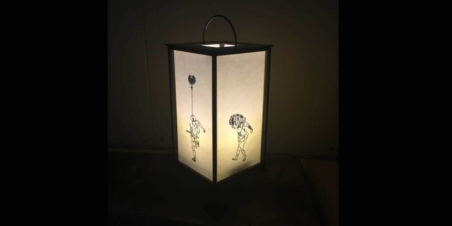 【Takahashi Kobo】Ukiyo-e illuminated by the gentle light of an Andon lantern