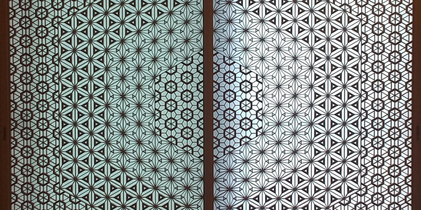 Kumiko handiwork featuring exquisite geometric patterns with rich symbolism