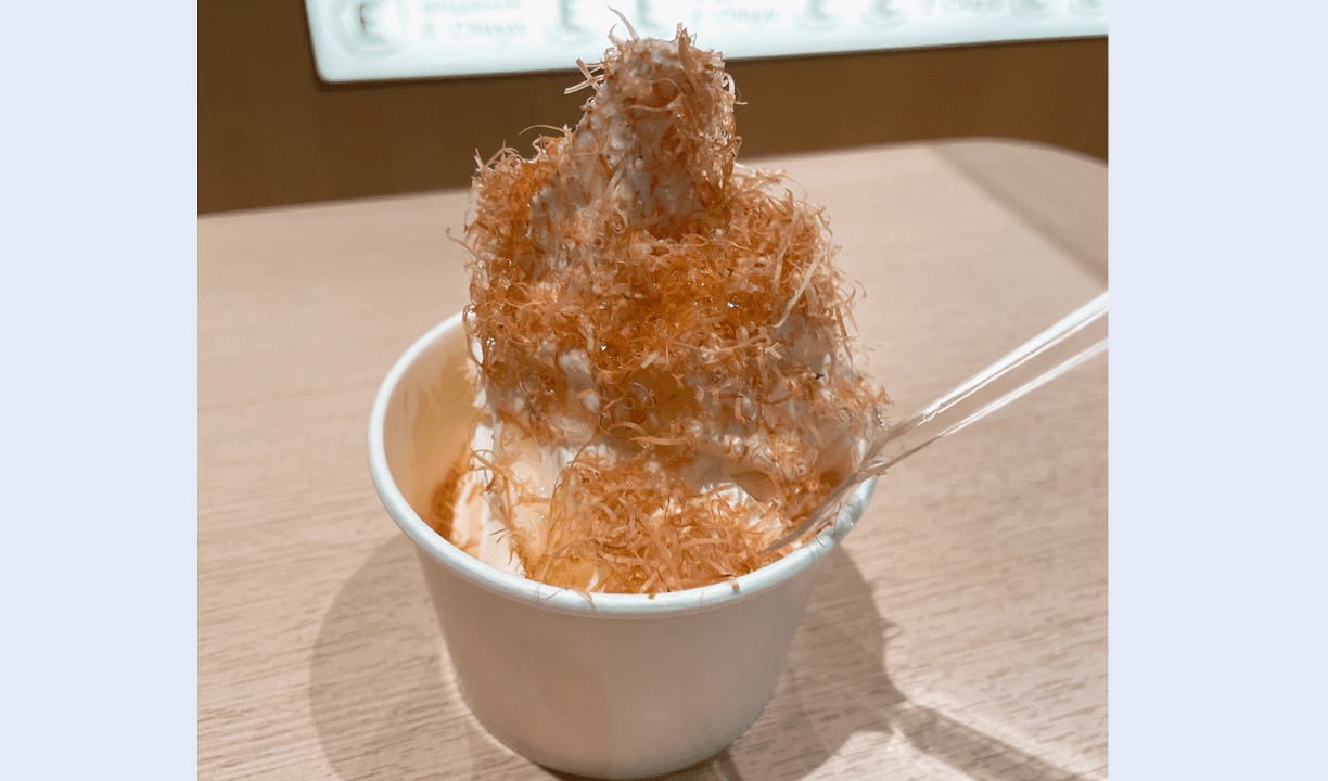 The Fascinating Encounter of Bonito Flakes and Soft Serve Ice Cream The Last Chance to Indulge in the Trending “Katsubushi Soft Serve” Must Not Be Missed